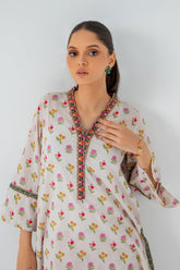 2-Pc Printed Lawn Shirt with Straight Trouser SCPM3-063
